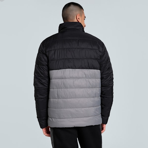 Men's Colorblock Woven Padded Jacket, PUMA Black, extralarge-IND