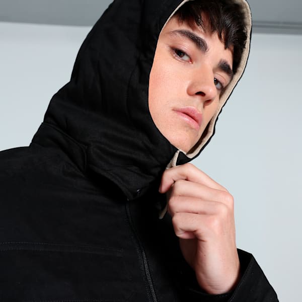Men's Slim Fit Woven Winter Jacket, PUMA Black, extralarge-IND