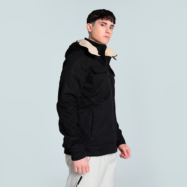 Men's Slim Fit Woven Winter Jacket, PUMA Black, extralarge-IND