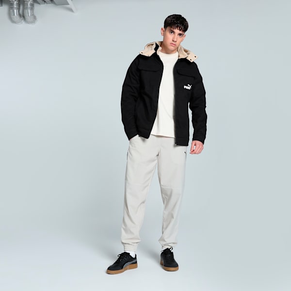 Men's Slim Fit Woven Winter Jacket, PUMA Black, extralarge-IND