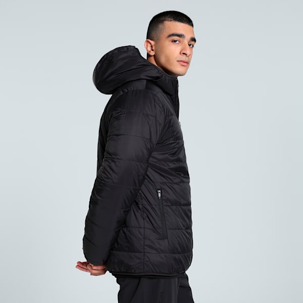Men's Reversible Slim Fit Fleece Jacket, PUMA Black, extralarge-IND