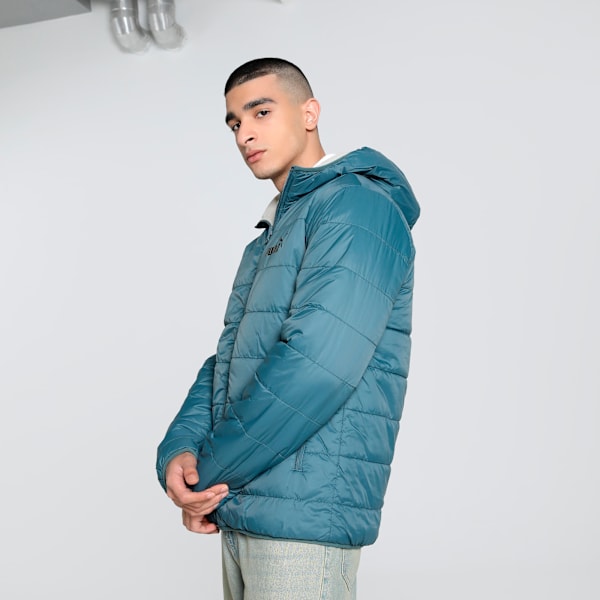 Men's Reversible Slim Fit Fleece Jacket, Gray Skies-logo, extralarge-IND