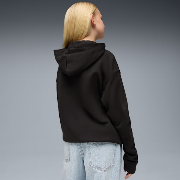 Sudadera holgada con capucha juvenil PUMA Class, PUMA Black, extralarge