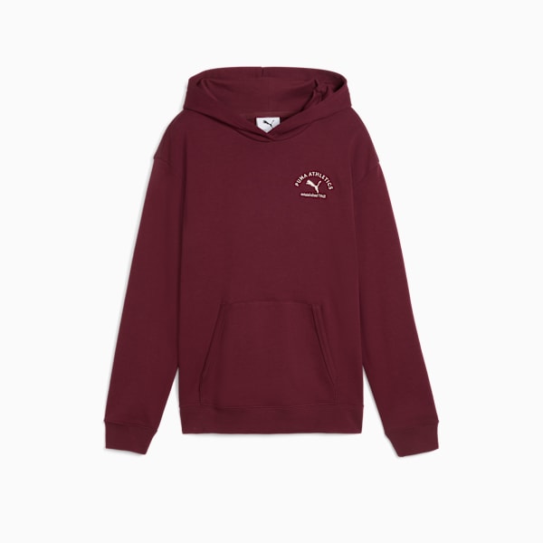 Sudadera holgada con capucha juvenil PUMA Class, Ruby Shimmer, extralarge