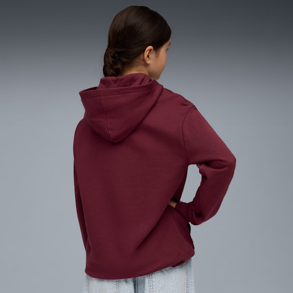 PUMA Class Relaxed Hoodie Youth, Ruby Shimmer, extralarge