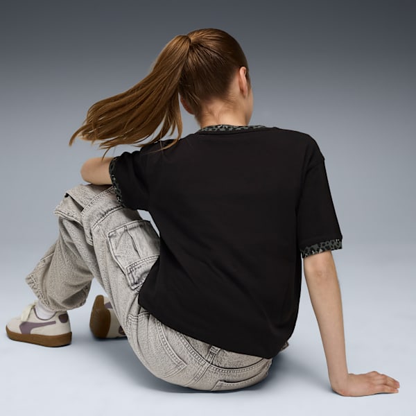 ESS GRAPHIC Animal Tee Youth, PUMA Black, extralarge