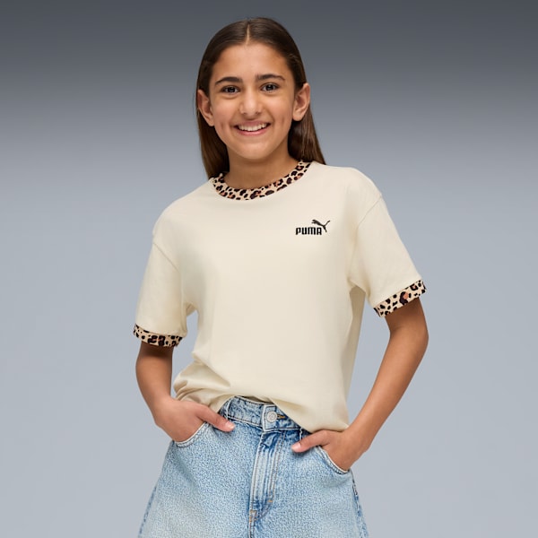 Essentials Graphic Animal Relaxed Tee Youth, Alpine Snow, extralarge-GBR