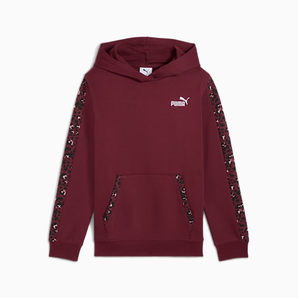 ESS GRAPHIC Animal Hoodie Youth, Ruby Shimmer, extralarge