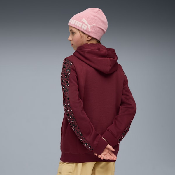 ESS GRAPHIC Animal Hoodie Youth, Ruby Shimmer, extralarge