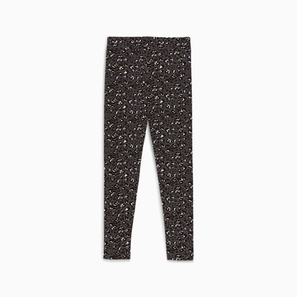 Essentials Graphic Animal Print Leggings Youth, PUMA Black, extralarge-GBR
