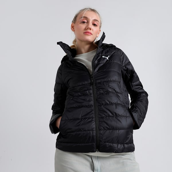 PackLITE PWRWarm Women's Slim Fit Hooded Jacket, PUMA Black, extralarge-IND