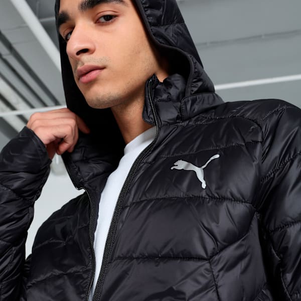 PackLITE PWRWarm Men's Slim Fit Hooded Jacket, PUMA Black, extralarge-IND
