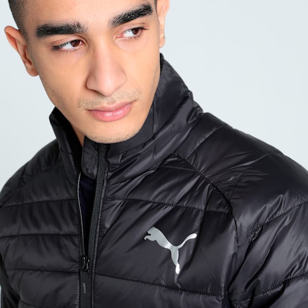 PackLITE Men's Slim Fit Padded Jacket, PUMA Black, extralarge-IND