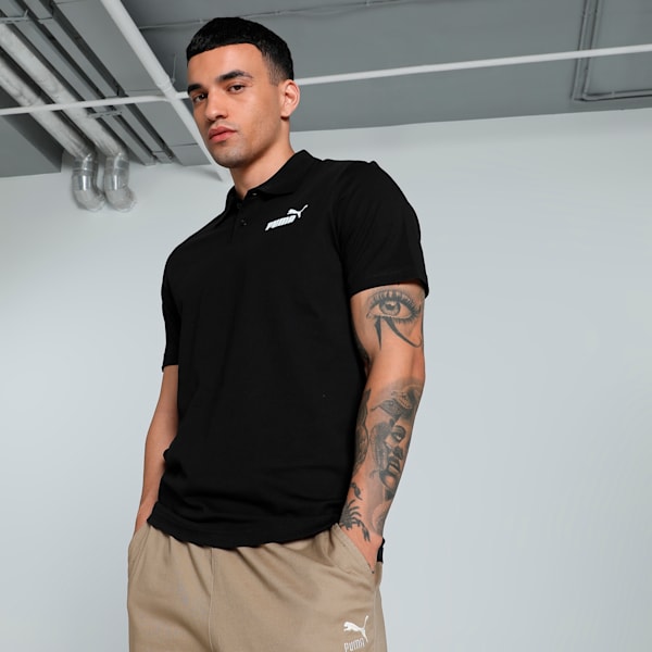 Men's Jersey Polo, Puma Black, extralarge-IND