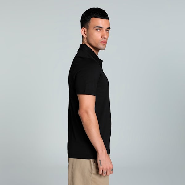Men's Jersey Polo, Puma Black, extralarge-IND