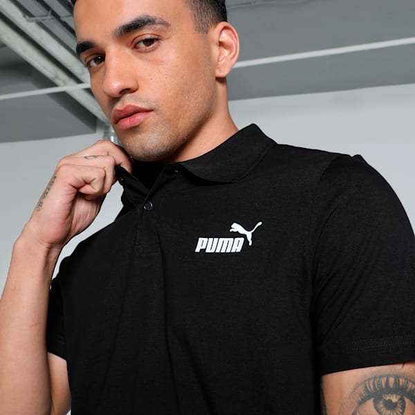 Men's Jersey Polo, Puma Black, extralarge-IND