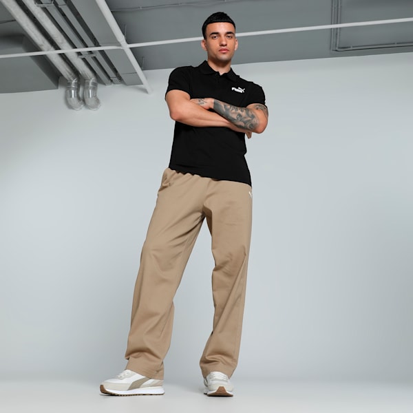 Men's Jersey Polo, Puma Black, extralarge-IND
