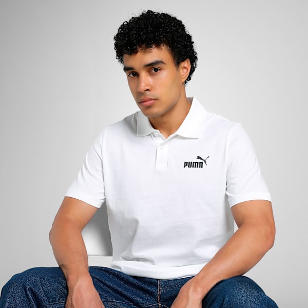 Men's Jersey Polo, Puma White, extralarge-IND