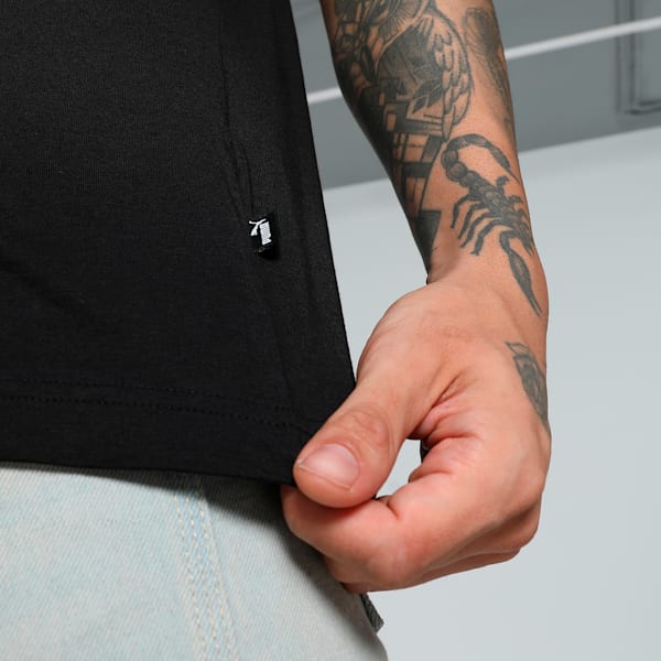 Men's Logo Tee, Puma Black, extralarge-IND