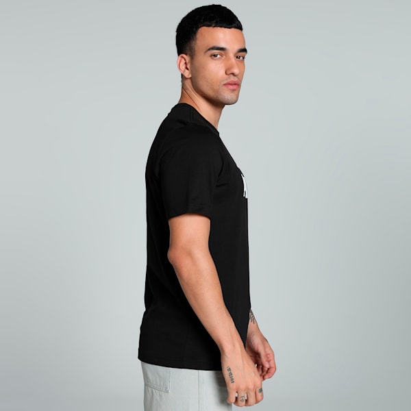 Men's Logo Tee, Puma Black, extralarge-IND