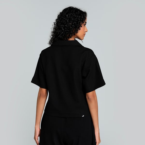 HER Women's Relaxed Fit Polo, PUMA Black, extralarge-IND