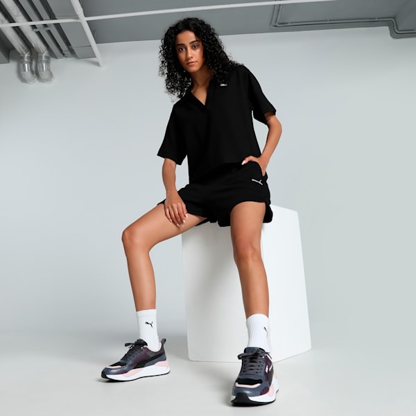 HER Women's Relaxed Fit Polo, PUMA Black, extralarge-IND