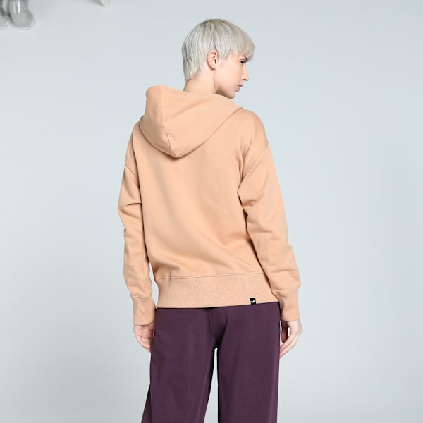 HER Women's Full-Zip Relaxed Fit Hoodie, Dusty Tan, extralarge-IND
