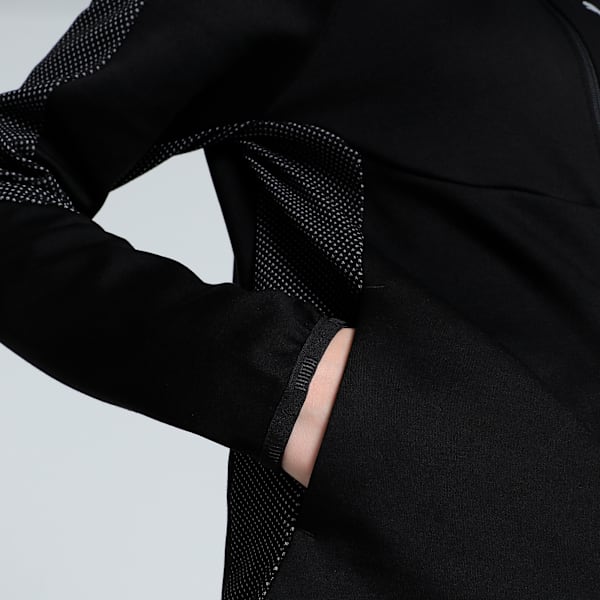 EVOSTRIPE Full-Zip Women's Hoodie, PUMA Black, extralarge-IND
