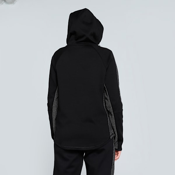 EVOSTRIPE Full-Zip Women's Hoodie, PUMA Black, extralarge-IND