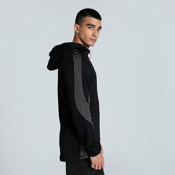 EVOSTRIPE Full-Zip Men's Slim Fit Hoodie, PUMA Black, extralarge-IND