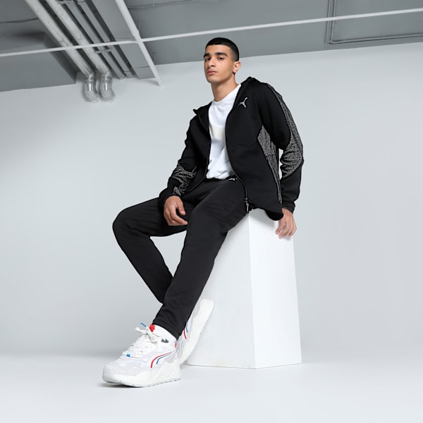 EVOSTRIPE Full-Zip Men's Slim Fit Hoodie, PUMA Black, extralarge-IND