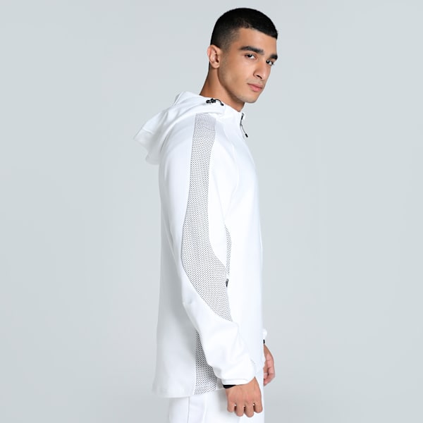 EVOSTRIPE Full-Zip Men's Slim Fit Hoodie, PUMA White, extralarge-IND