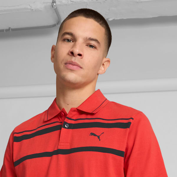 ESS ELEVATED Men's Polo Shirt, Red Fire, extralarge