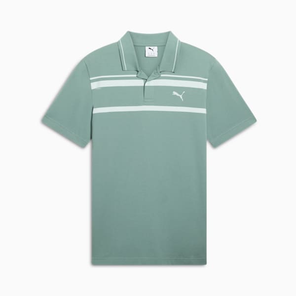Polo ESS ELEVATED para hombre, Green Moon, extralarge