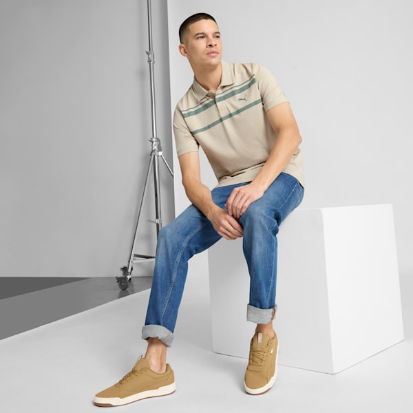 ESS ELEVATED Men's Polo Shirt, Desert Dust, extralarge