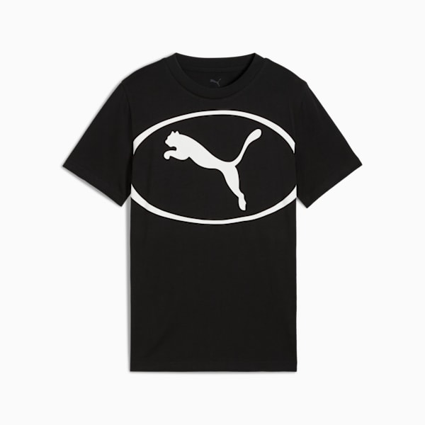 PUMA Sport Graphic Tee Youth, PUMA Black, extralarge-GBR
