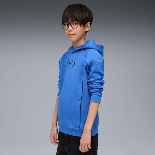 PUMA Sport Hoodie Youth, Mountain Blue, extralarge-GBR