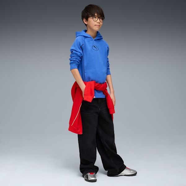 PUMA Sport Hoodie Youth, Mountain Blue, extralarge-GBR