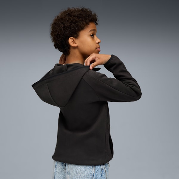 Chandail à capuchon Evostripe à fermeture éclair entière Homme, PUMA Black, extralarge