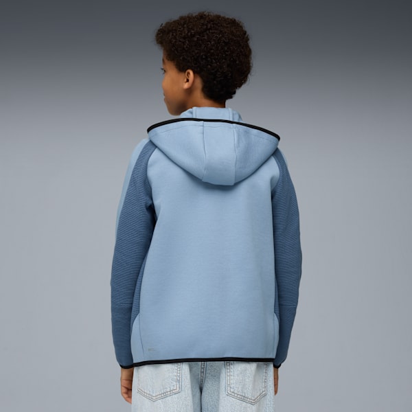 Chandail à capuchon Evostripe à fermeture éclair entière Homme, Cool Blue, extralarge