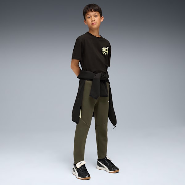 Evostripe Pants Youth, Dark Olive, extralarge