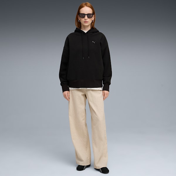HER Oversized Women's Winterized Hoodie, PUMA Black, extralarge-IND
