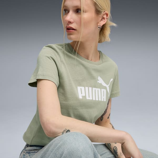 Camiseta ESS Logo No. 1 para mujer, Lux Army, extralarge