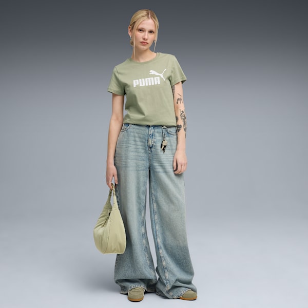 Camiseta ESS Logo No. 1 para mujer, Lux Army, extralarge