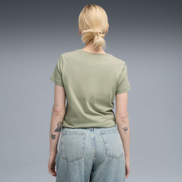 Camiseta ESS Logo No. 1 para mujer, Lux Army, extralarge