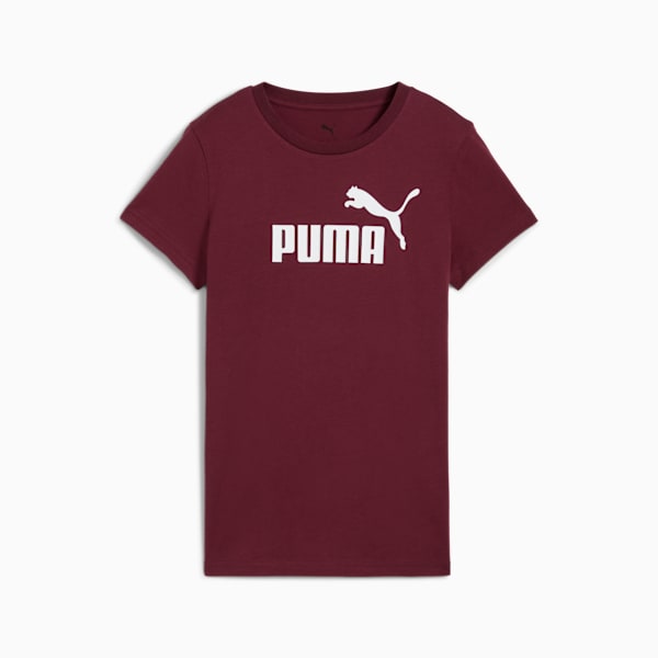 Camiseta ESS Logo No. 1 para mujer, Ruby Shimmer, extralarge