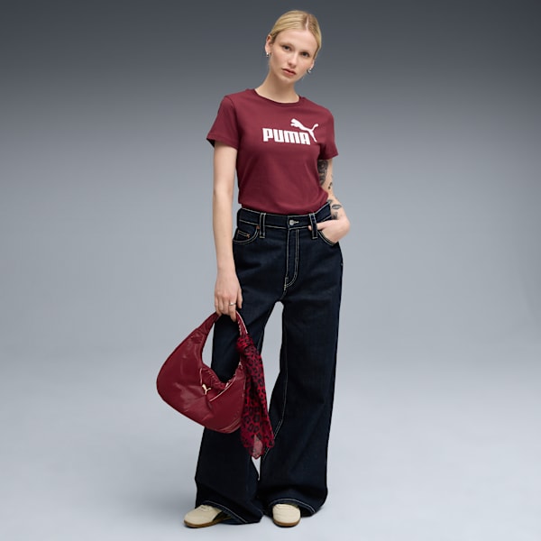 ESS No. 1 Logo Women's Tee, Ruby Shimmer, extralarge