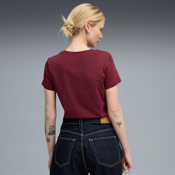 ESS No. 1 Logo Women's Tee, Ruby Shimmer, extralarge