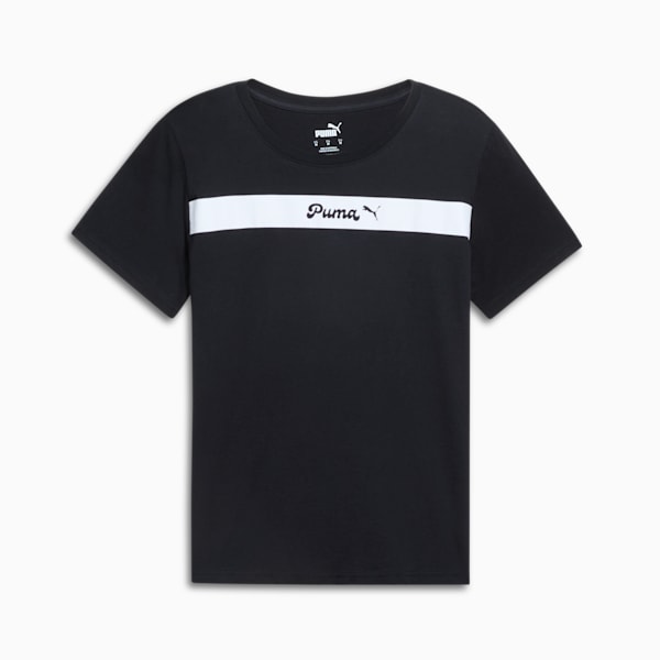 PUMA Upfront Line Women's Tee, PUMA Black, extralarge