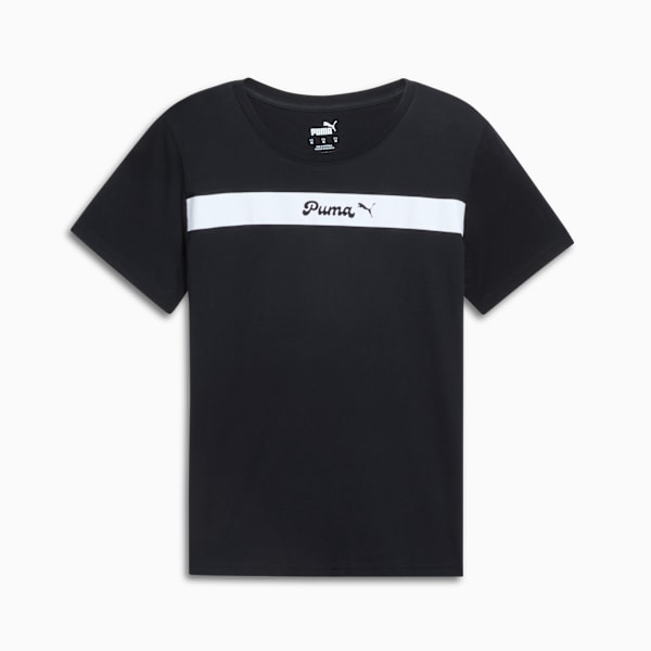 Upfront Women's Tee, PUMA Black, extralarge